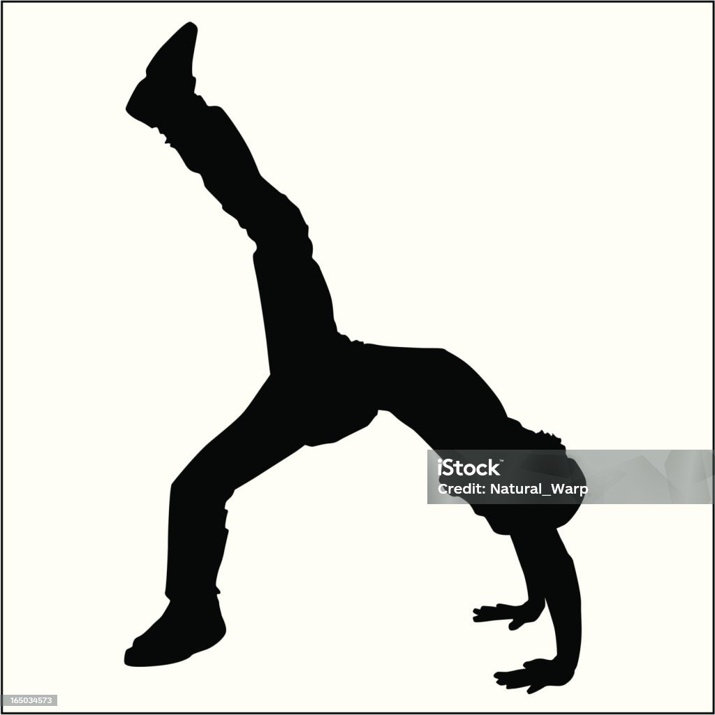 Action Posing Man 06 breakdance - capoeira - dance - stretching - fitness - sports - aerobics ... Activity stock vector