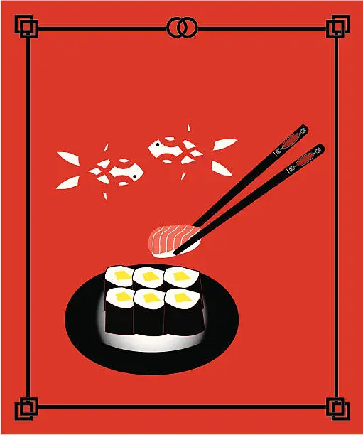 Vector illustration of Sushi Maki ( Vector )