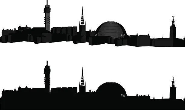 Vector illustration of View - Stockholm