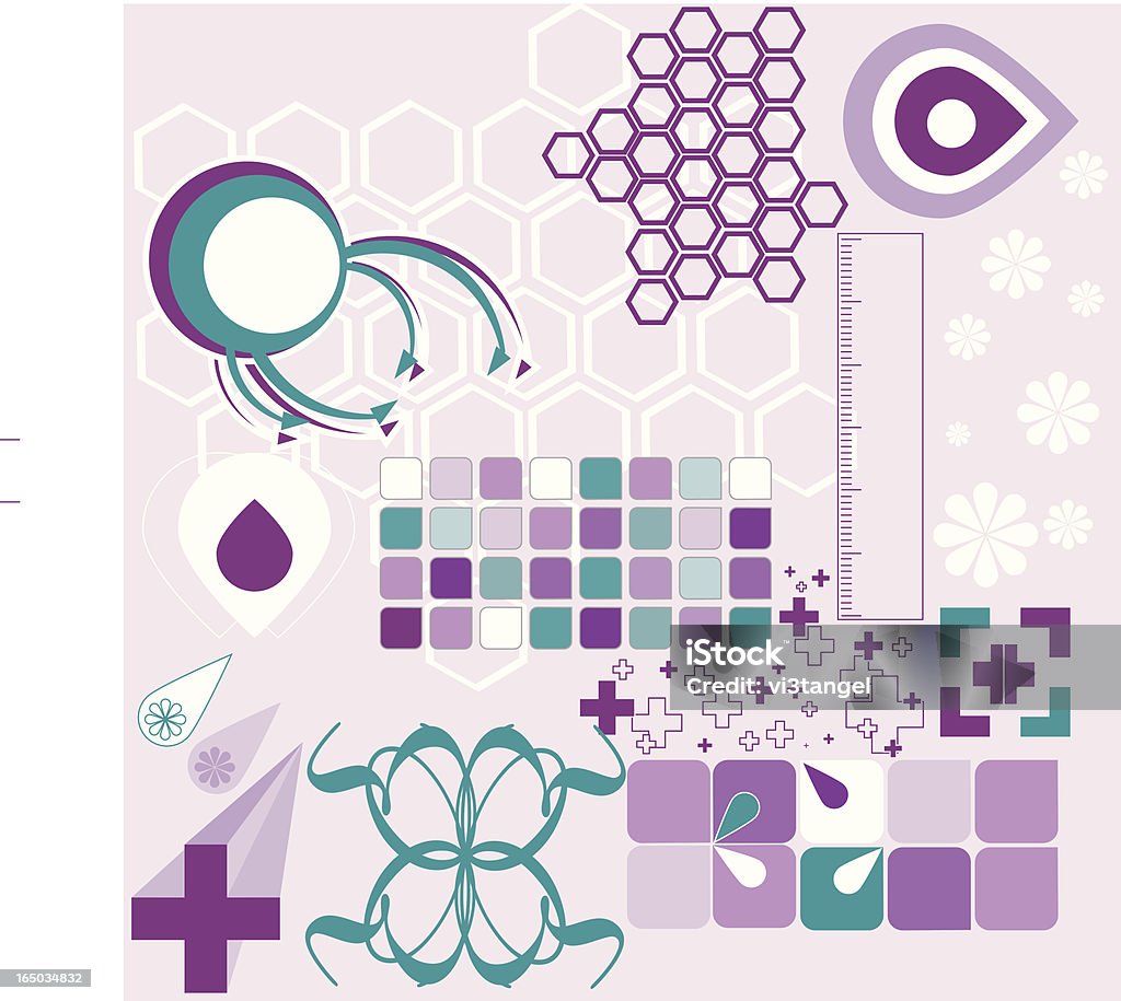 Éléments de Design 002 - clipart vectoriel de Arbre en fleurs libre de droits