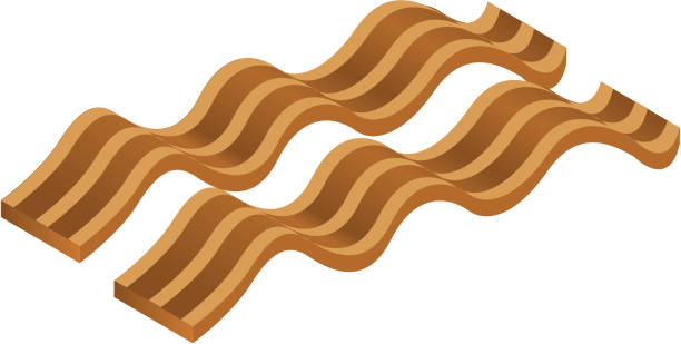 illustrations, cliparts, dessins animés et icônes de vecteur de bacon - bacon vector breakfast farm