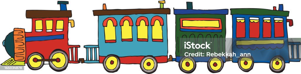 Lil' Choo Cute little train I made in illustrator. Child stock vector