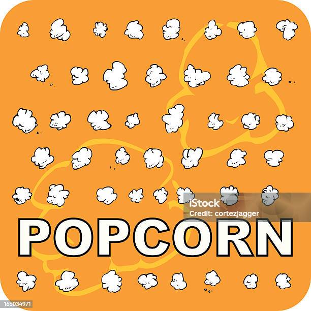 Mehr Popcorn Vektorillustration Stock Vektor Art und mehr Bilder von Popcorn - Popcorn, Platt, Fernseher