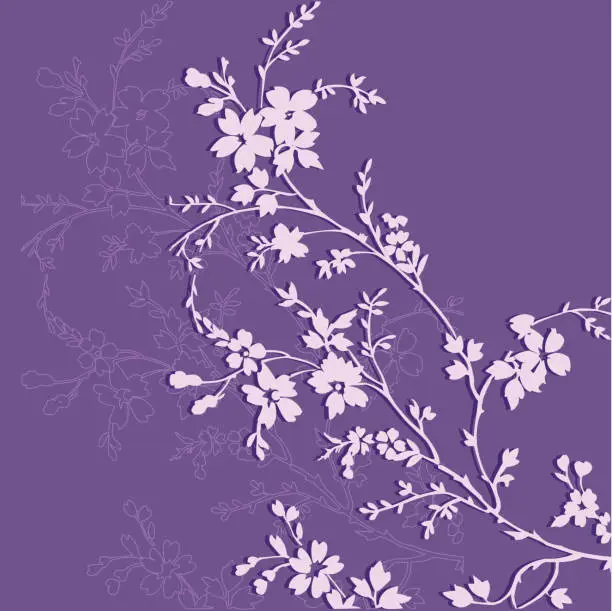 Vector illustration of Floral background