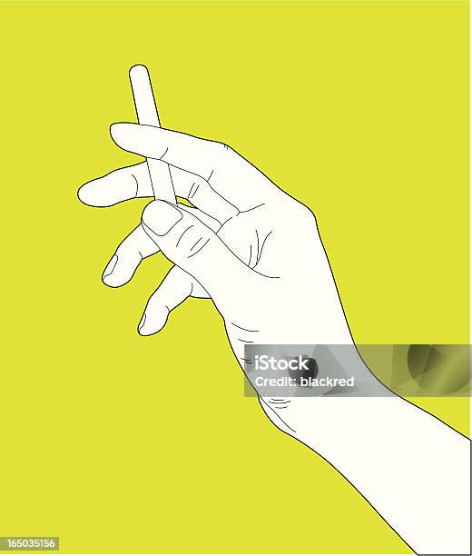 Hand Holding Cigarette Stock Illustration - Download Image Now - Cigarette, Smoking - Activity, Smoking Issues