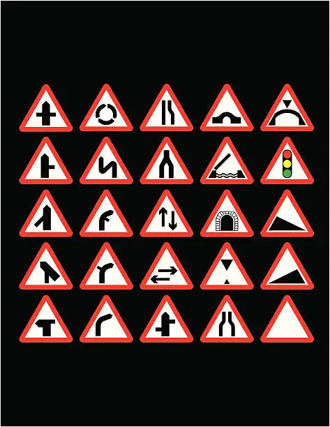 Vector illustration of Common Caution