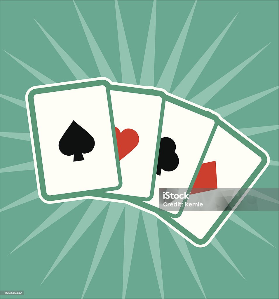 Spielkarten - Lizenzfrei Kartenspiel Vektorgrafik