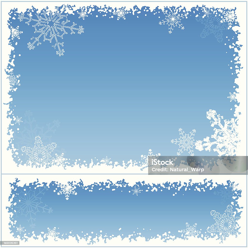 Floco de Neve frame 02 - Royalty-free Ao Ar Livre arte vetorial