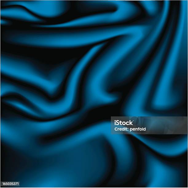 Satinblau Stock Vektor Art und mehr Bilder von Bildhintergrund - Bildhintergrund, Blau, Seide