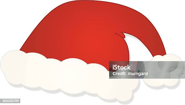 Ilustración de Vector De Santa Claus Padre Navidad Sombrero y más Vectores Libres de Derechos de Algodón - Textil - Algodón - Textil, Blanco - Color, Celebración - Ocasión especial