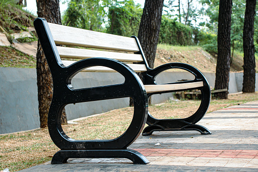 A park bench.