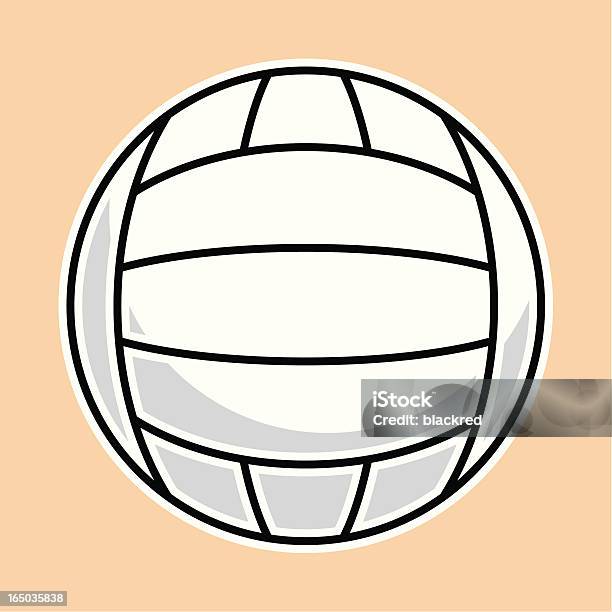 Volley Bola - Arte vetorial de stock e mais imagens de Arte Linear - Arte Linear, Bege, Bola