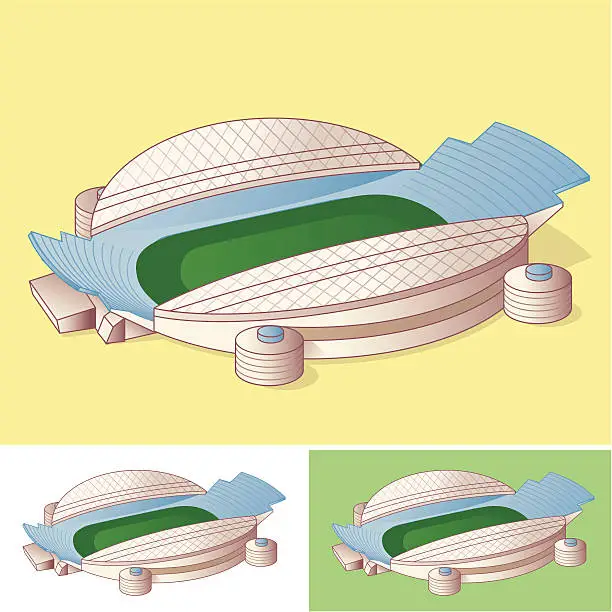 Vector illustration of Modern Stadium
