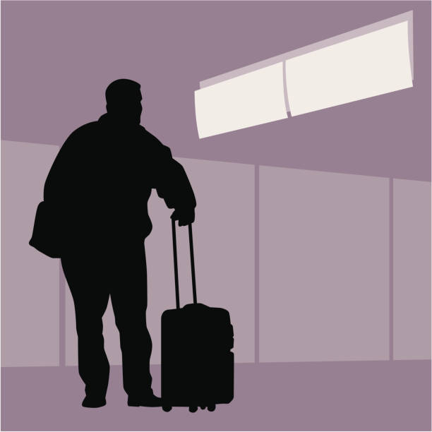 traveler в знак - concourse stock illustrations