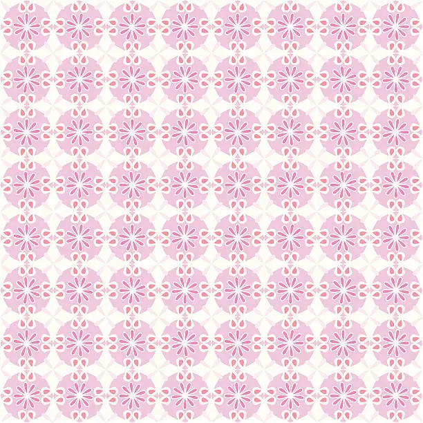 Vector illustration of Seamless Country Style Flower Pattern ( Vector )