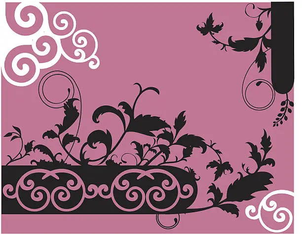 Vector illustration of elegant flower background