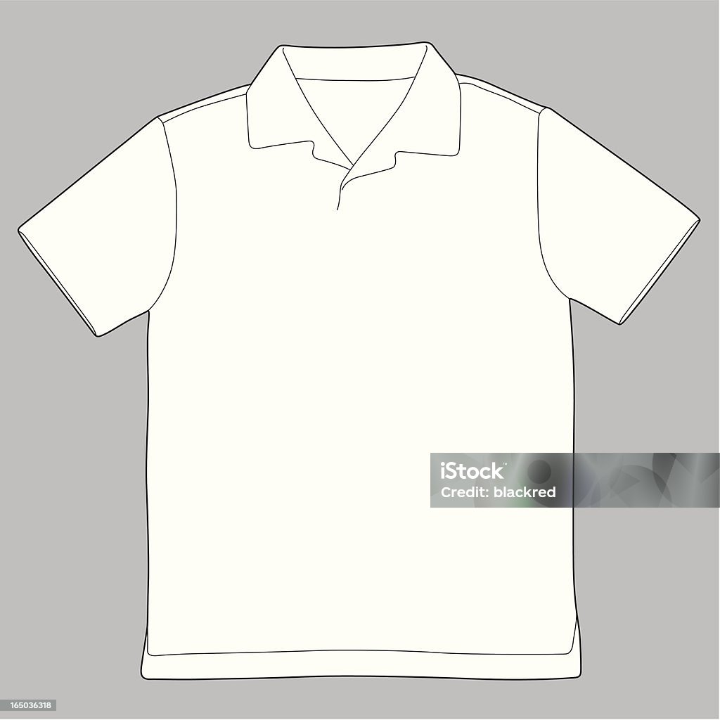 Knit Shirt Simple and generic outline drawing of a knit shirt. Beauty stock vector