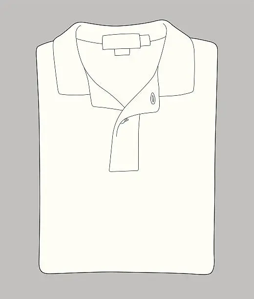 Vector illustration of Folded Knit Shirt