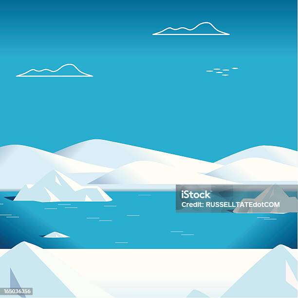 Snow Scene Stock Illustration - Download Image Now - Alaska - US State, Arctic, Blue