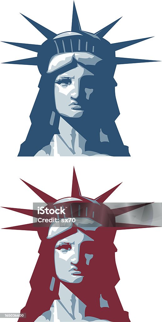 Статуя свободы Портрет (вектор - Векторная графика Американская культура роялти-фри