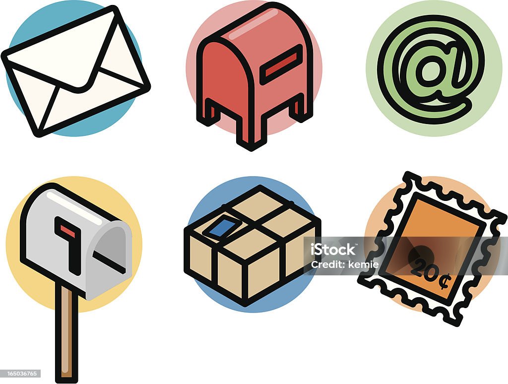 Ikony: mail - Grafika wektorowa royalty-free (Dostarczać)