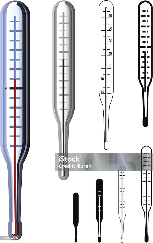 온도계 - 로열티 프리 감기와 독감 벡터 아트