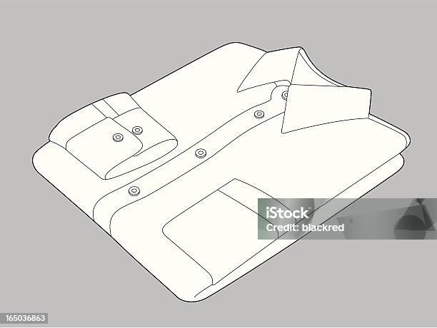 Folded Shirt Stock Illustration - Download Image Now - Beauty, Black And White, Clip Art
