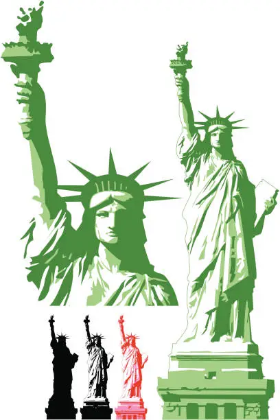 Vector illustration of Statue of Liberty ( Vector )