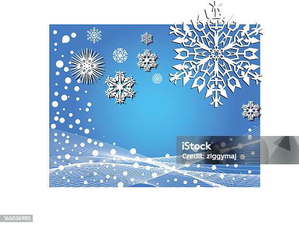 Winter Background Vector Stock Illustration - Download Image Now - Abstract, Art, Art And Craft
