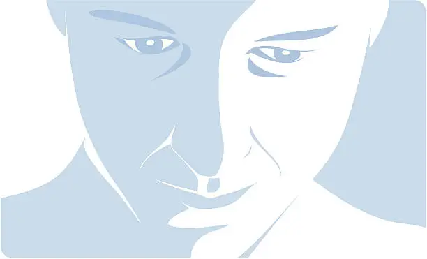 Vector illustration of Blue Eyed Boy