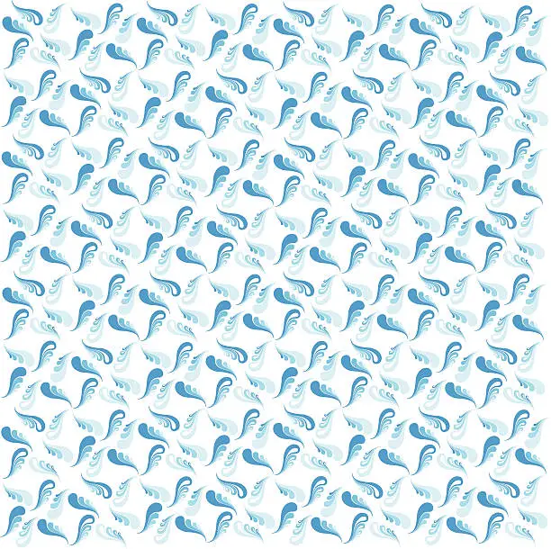 Vector illustration of Graphic Feather/Swirl Wallpaper