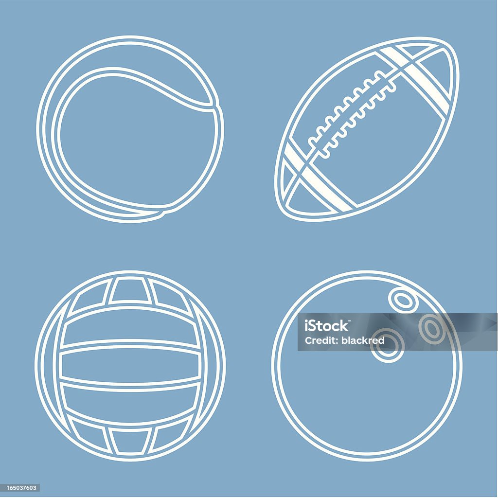 Balles de sport - clipart vectoriel de Activité libre de droits