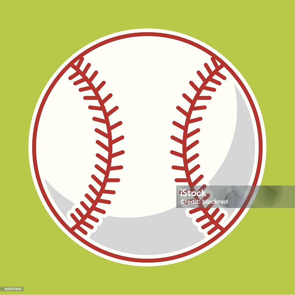 Joueur de Baseball - clipart vectoriel de Balle de baseball libre de droits