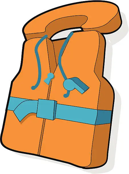 Vector illustration of Lifejacket