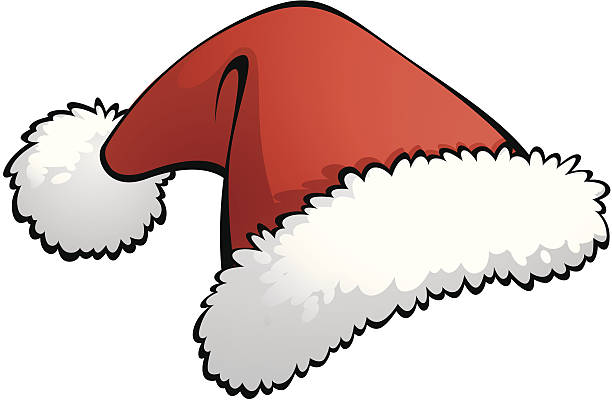 Chapéu de Papai Noel - ilustração de arte em vetor