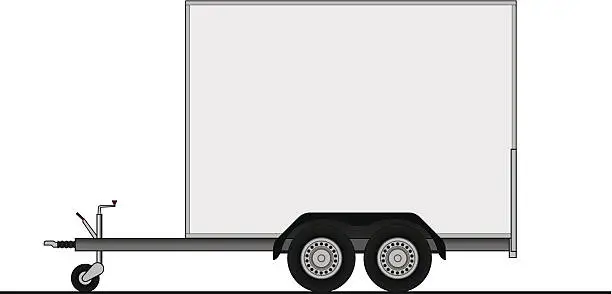 Vector illustration of trailer