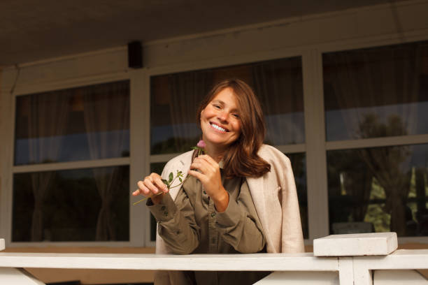 istock Cheerful woman resting, outdoors portrait 1650378114