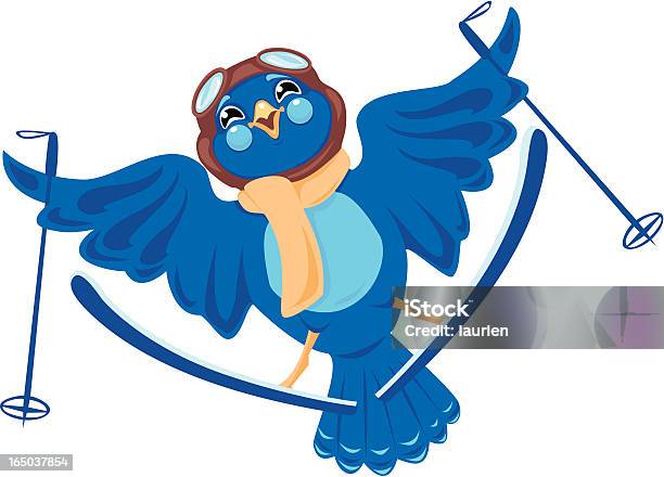 Snowbird - Immagini vettoriali stock e altre immagini di Fumetto - Creazione artistica - Fumetto - Creazione artistica, Occhiali da aviatore, Occhiali da sci