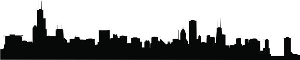 Chicago Skyline Chicago Cityscapes skyline. Vector illustration. chicago skyline stock illustrations