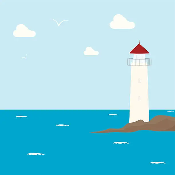 Vector illustration of Lighthouse - incl. jpeg
