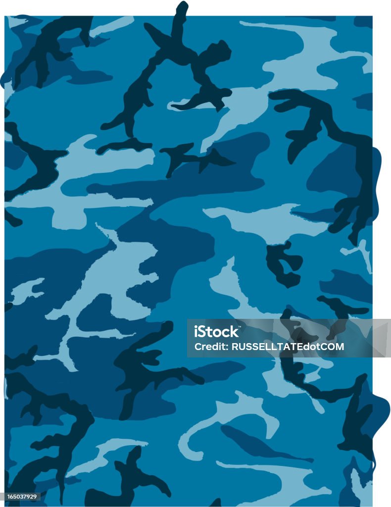 Motif Camouflage bleu foncé - clipart vectoriel de Armement libre de droits