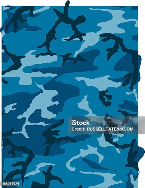 Motif Camouflage Bleu Foncé Vecteurs libres de droits et plus d'images vectorielles de Armement - Armement, Armée de terre, Beauté