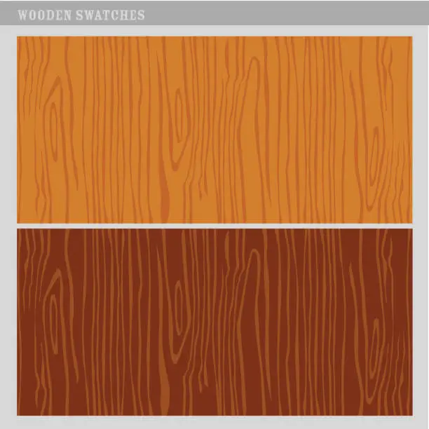 Vector illustration of Vector wood texture swatches