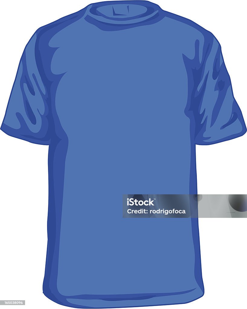 Blue tee-Shirt taille (adulte - clipart vectoriel de Adulte libre de droits