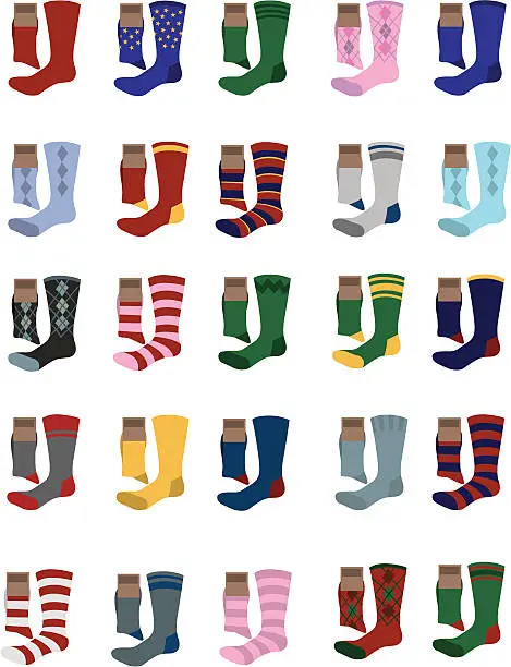 Vector illustration of Vector Socks