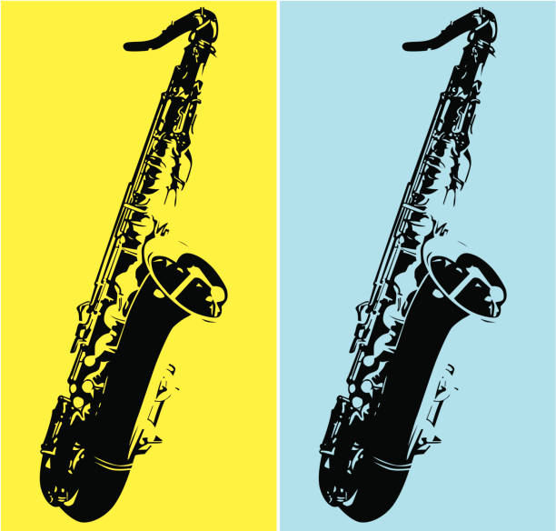 Tenor "Sax - ilustración de arte vectorial