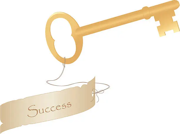 Vector illustration of The Key To Success - incl. jpeg
