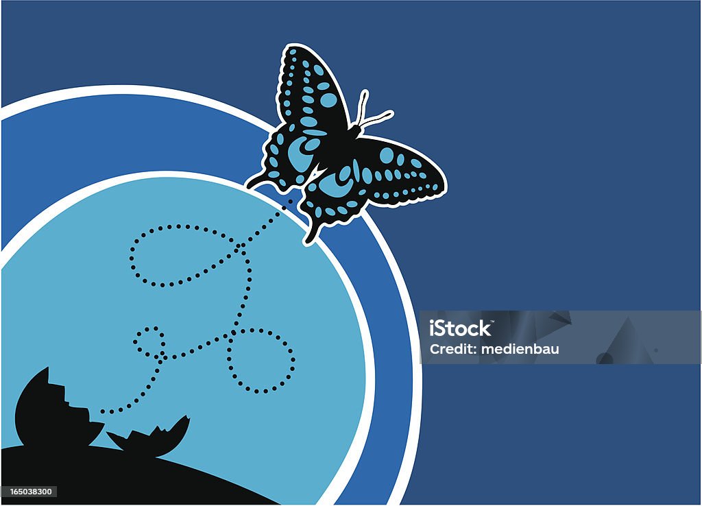 butterfly flies from an egg an other kind of metamorphosis. Butterfly - Insect stock vector