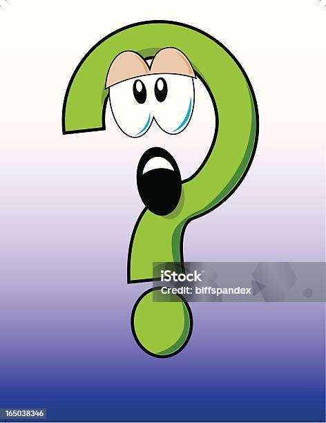 Question Mark Vector Cartoon Stock Illustration - Download Image Now - Humor, Question Mark, Awe