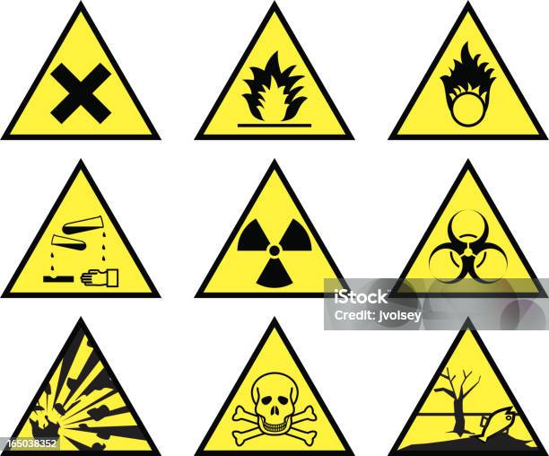 Ilustración de Química De Advertencia De Triángulos Vector Jpeg y más Vectores Libres de Derechos de Rayo gama